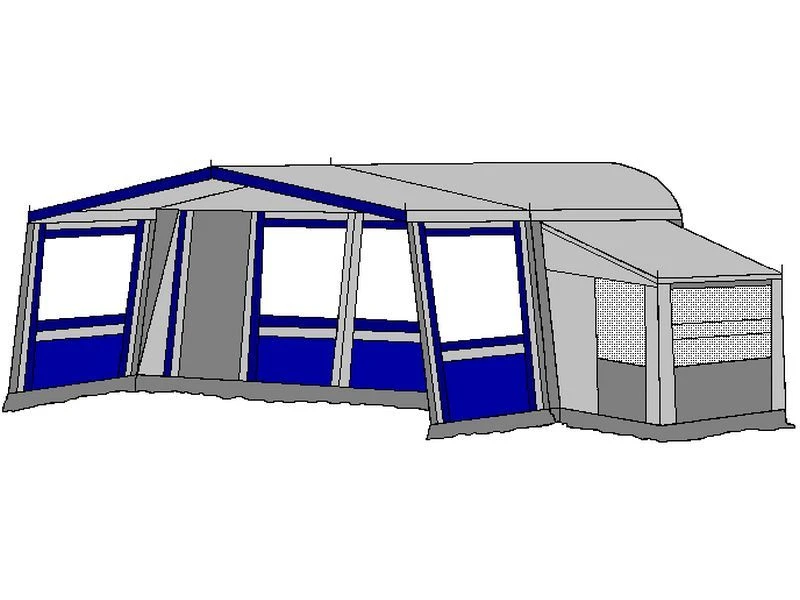 Te Velde Voortent De Wenne 310 Cm Blauw 5 Te Velde Voortent De Wenne 310 Cm Blauw - Afbeelding 3