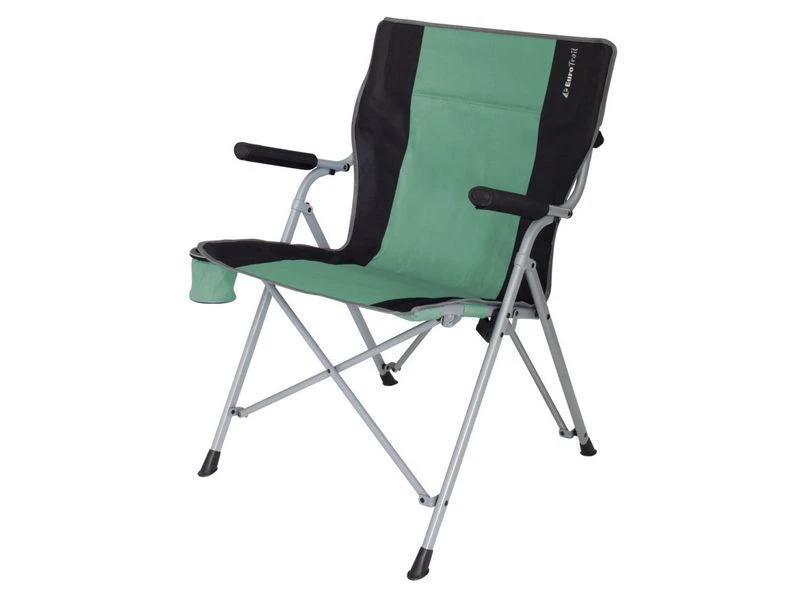 Eurotrail Vouwstoel Arras Staal Groen-zwart 3 Eurotrail Vouwstoel Arras Staal Groen-zwart