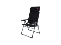 Crespo Standenstoel AP-213 Air Deluxe Compact Zwart 80 -Winkel Voor Kampeerartikelen Voor Buiten 114 1 crespo kampeerstoel ap 213 air deluxe compact zwart 80 zijkant links 1148012