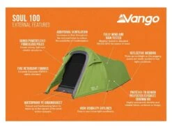 Vango Experience Tent Soul 100 10 Vango Experience Tent Soul 100 -Winkel Voor Kampeerartikelen Voor Buiten 12 2 vango experience tent soul 100 eigenschapen buitenkant tersoult15077