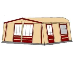 Te Velde Voortent Prelude 350 Cm Bordeaux -Winkel Voor Kampeerartikelen Voor Buiten 14 tevelde voortent prelude bordeaux 350 rechts 1