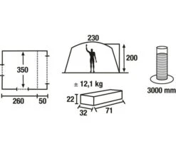 High Peak Bustent Tour. -Winkel Voor Kampeerartikelen Voor Buiten 14154 1 high peak bustent tour tekening 9