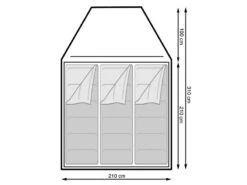 Eurotrail Koepeltent Campsite Rocky 3 Polyester -Winkel Voor Kampeerartikelen Voor Buiten 17 2 eurotrail koepeltent campsite rocky 3 polyester ette0806 0904