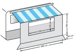 Eurotrail Universele Voorwand Met Raam 400 5 Eurotrail Universele Voorwand Met Raam 400 -Winkel Voor Kampeerartikelen Voor Buiten 22 1 eurotrail universele voorwand met raam 400 etct 0023 400