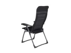 Crespo Kampeer Standen Stoel Ap-215 Air-deluxe Zwart Kleur 80 -Winkel Voor Kampeerartikelen Voor Buiten 3 4 crespo kampeer standen stoel ap 215 air deluxe zwart kleur 80 1148026