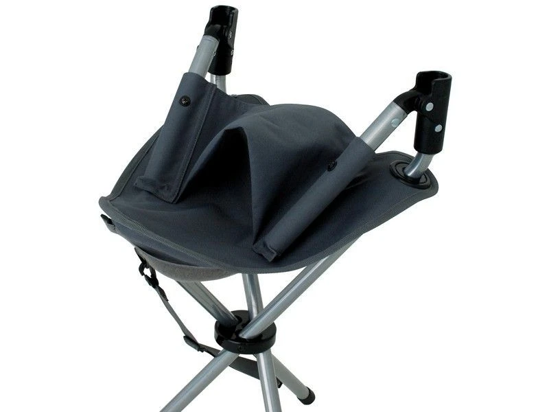 Eurotrail Vouwkrukje+Rugleuning Escabeau Staal Grijs 4 Eurotrail Vouwkrukje+Rugleuning Escabeau Staal Grijs - Afbeelding 2