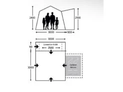 Kampa Opblaasbare Camper-bus Tent Cross Air Tc -Winkel Voor Kampeerartikelen Voor Buiten 41 3 kampa opblaasbare camper bus tent cross air tc afmeting 9120001999