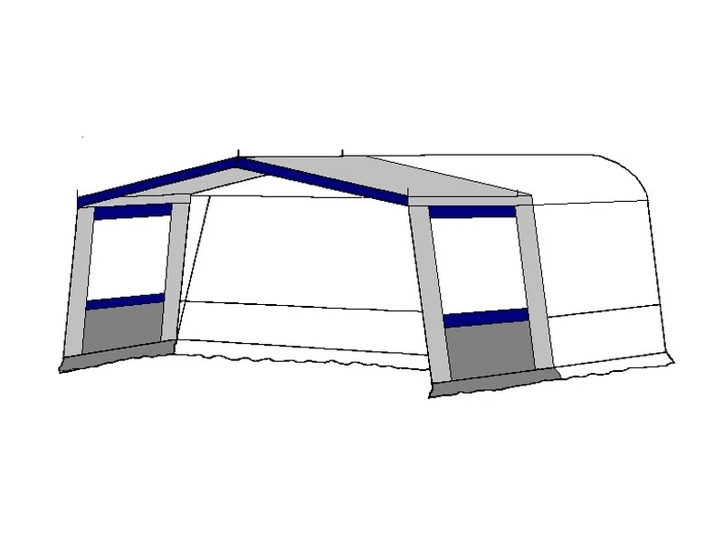 Te Velde Hele Luifel Voor Voortent 240 Cm. Blauw Season 4 Te Velde Hele Luifel Voor Voortent 240 Cm. Blauw Season - Afbeelding 2