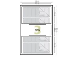 Eurotrail Vis-a-vis Tent Santiago BTC 7 Eurotrail Vis-a-vis Tent Santiago BTC -Winkel Voor Kampeerartikelen Voor Buiten 55 2 eurotrail santiago btc plattegrond ette0609 2701