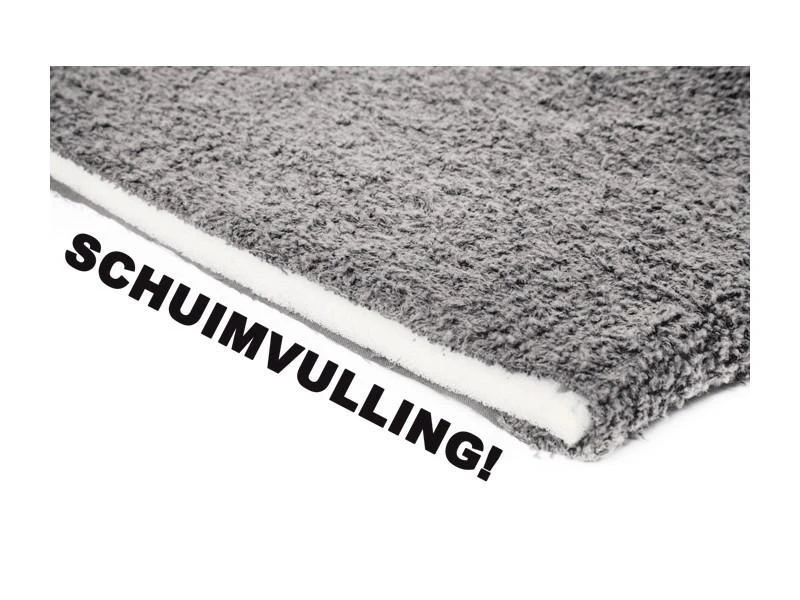 Bo Camp Badstof Stoelhoes Gepolsterd L Licht Grijs 4 Bo Camp Badstof Stoelhoes Gepolsterd L Licht Grijs - Afbeelding 2