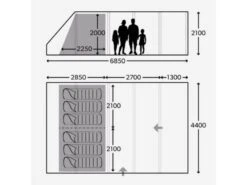 Dometic Opblaasbare Familie Tent Ftt Rarotonga 601 -Winkel Voor Kampeerartikelen Voor Buiten 8 2 dometic opblaasbare familie tent ftt rarotonga 601 9120001466