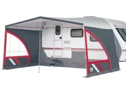 Dorema Caravanluifel Panorama -Winkel Voor Kampeerartikelen Voor Buiten dorema caravan luifel panorama antraciet rood panorama 2