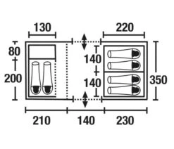 High Peak Porto 6 -Winkel Voor Kampeerartikelen Voor Buiten high peak koepeltent porto 6 plattegrond 12240 2