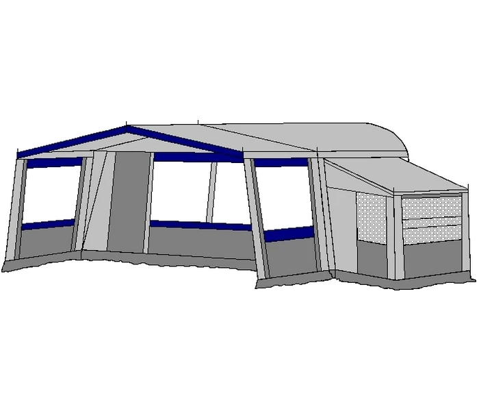Te Velde Voortent De Vaart Standaard 240 Cm 5 Te Velde Voortent De Vaart Standaard 240 Cm - Afbeelding 3
